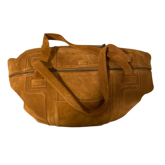 Hammitt Otis Weekender Mahogany Suede and Bronze - Picture 8 of 9